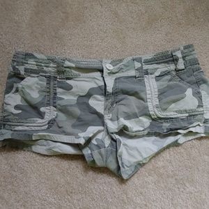 Camo booty shorts